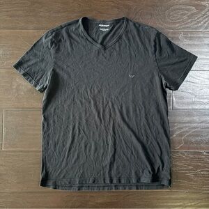 Emporio Armani Black V-Neck Tee